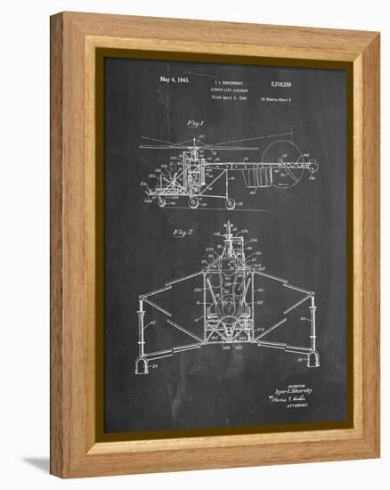 PP28 Chalkboard-Borders Cole-Framed Premier Image Canvas