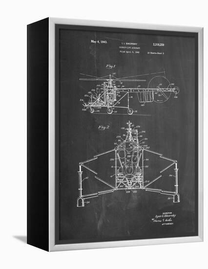 PP28 Chalkboard-Borders Cole-Framed Premier Image Canvas