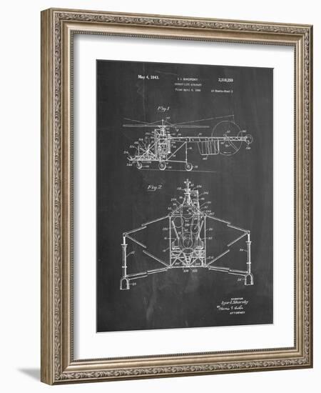 PP28 Chalkboard-Borders Cole-Framed Giclee Print