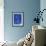 PP28 Faded Blueprint-Borders Cole-Framed Giclee Print displayed on a wall