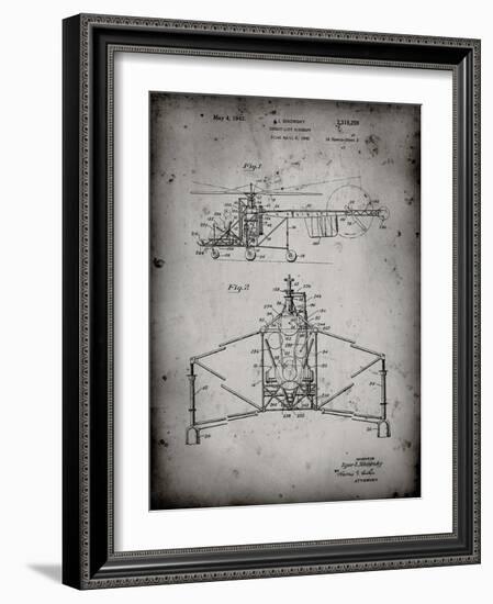 PP28 Faded Grey-Borders Cole-Framed Giclee Print