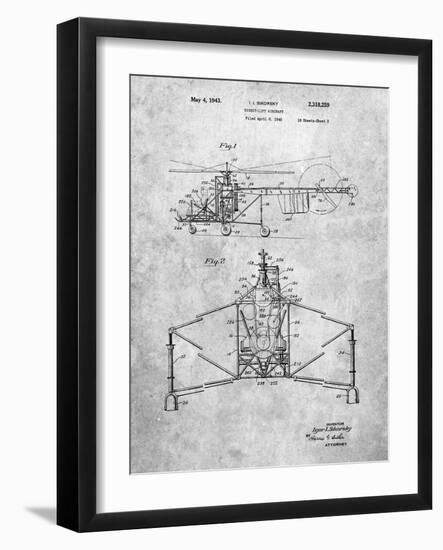 PP28 Slate-Borders Cole-Framed Giclee Print