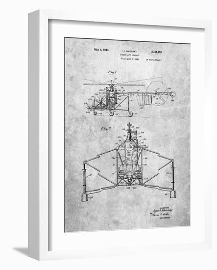 PP28 Slate-Borders Cole-Framed Giclee Print