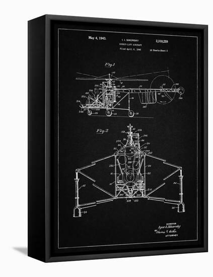 PP28 Vintage Black-Borders Cole-Framed Premier Image Canvas