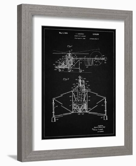 PP28 Vintage Black-Borders Cole-Framed Giclee Print