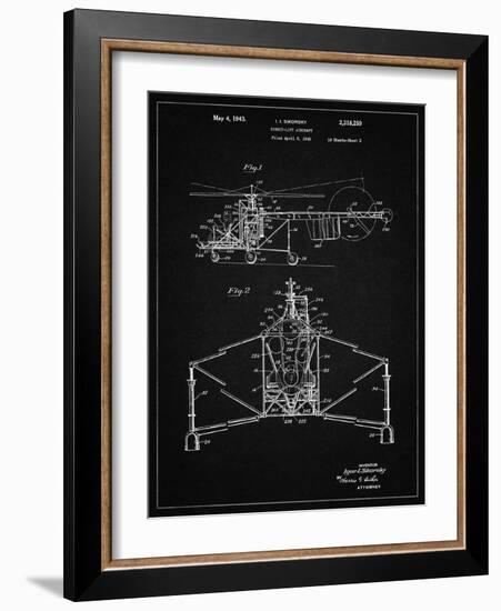 PP28 Vintage Black-Borders Cole-Framed Giclee Print