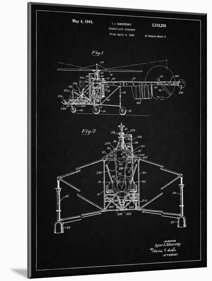 PP28 Vintage Black-Borders Cole-Mounted Giclee Print