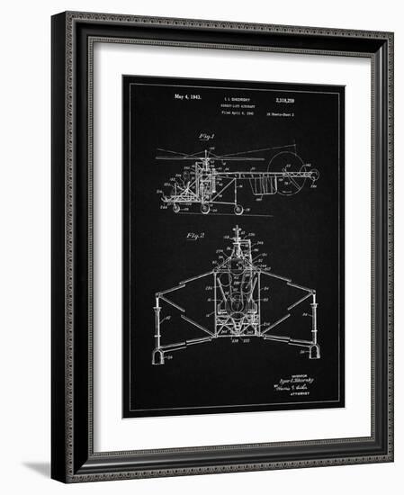 PP28 Vintage Black-Borders Cole-Framed Giclee Print