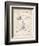 PP28 Vintage Parchment-Borders Cole-Framed Giclee Print