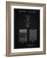 PP286-Vintage Black Speed Chess Game Patent Poster-Cole Borders-Framed Giclee Print