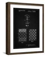 PP286-Vintage Black Speed Chess Game Patent Poster-Cole Borders-Framed Giclee Print