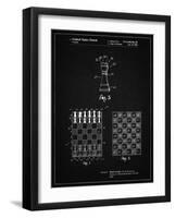 PP286-Vintage Black Speed Chess Game Patent Poster-Cole Borders-Framed Giclee Print
