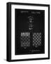 PP286-Vintage Black Speed Chess Game Patent Poster-Cole Borders-Framed Giclee Print