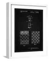 PP286-Vintage Black Speed Chess Game Patent Poster-Cole Borders-Framed Giclee Print