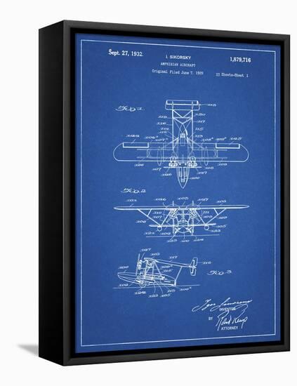 PP29 Blueprint-Borders Cole-Framed Premier Image Canvas