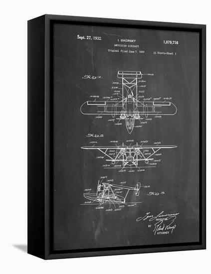 PP29 Chalkboard-Borders Cole-Framed Premier Image Canvas