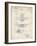 PP29 Vintage Parchment-Borders Cole-Framed Giclee Print