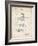 PP29 Vintage Parchment-Borders Cole-Framed Giclee Print