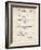 PP29 Vintage Parchment-Borders Cole-Framed Giclee Print