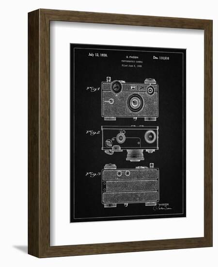 PP299-Vintage Black Argus C Camera Patent Poster-Cole Borders-Framed Giclee Print