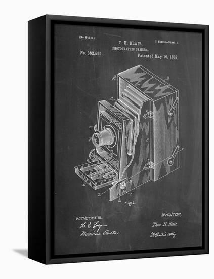 PP301-Chalkboard Lucidograph Camera Patent Poster-Cole Borders-Framed Premier Image Canvas