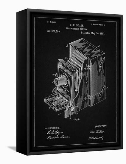 PP301-Vintage Black Lucidograph Camera Patent Poster-Cole Borders-Framed Premier Image Canvas