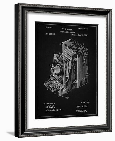 PP301-Vintage Black Lucidograph Camera Patent Poster-Cole Borders-Framed Giclee Print