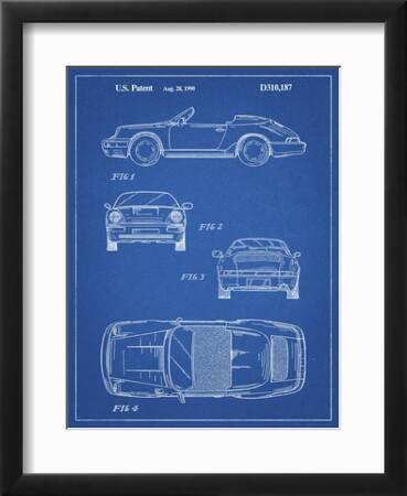 Buy Patent Print - Porsche 911 Carrera - White Poster here