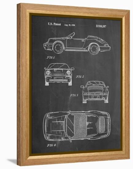 PP305-Chalkboard Porsche 911 Carrera Patent Poster-Cole Borders-Framed Premier Image Canvas