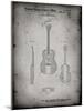 PP306-Faded Grey Buck Owens American Guitar Patent Poster-Cole Borders-Mounted Giclee Print