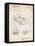 PP319-Vintage Parchment Cassette Tape Patent Poster-Cole Borders-Framed Premier Image Canvas
