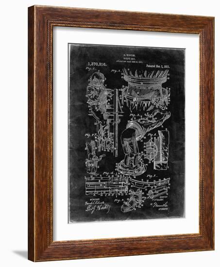 PP32 Black Grunge-Borders Cole-Framed Giclee Print