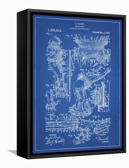 PP32 Blueprint-Borders Cole-Framed Premier Image Canvas