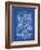 PP32 Blueprint-Borders Cole-Framed Giclee Print