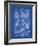 PP32 Blueprint-Borders Cole-Framed Giclee Print