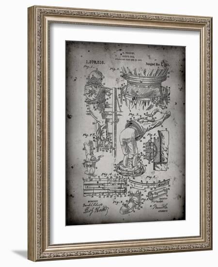 PP32 Faded Grey-Borders Cole-Framed Giclee Print