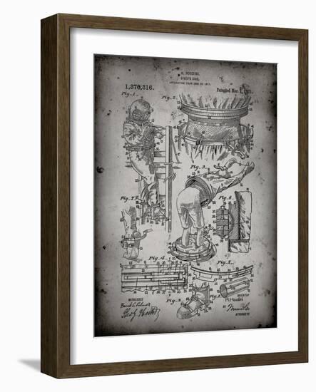 PP32 Faded Grey-Borders Cole-Framed Giclee Print