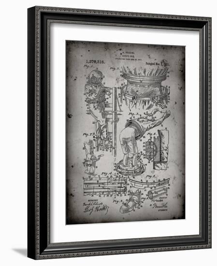 PP32 Faded Grey-Borders Cole-Framed Giclee Print