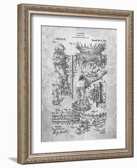 PP32 Slate-Borders Cole-Framed Giclee Print