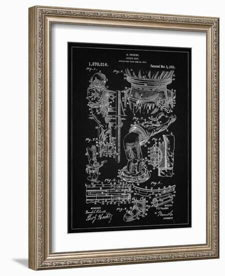 PP32 Vintage Black-Borders Cole-Framed Giclee Print