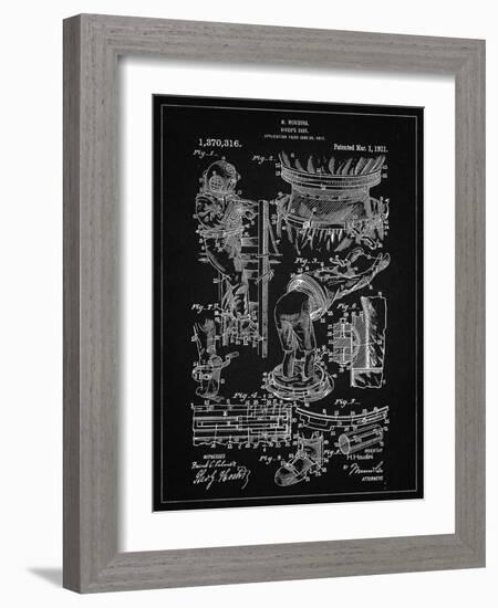 PP32 Vintage Black-Borders Cole-Framed Giclee Print