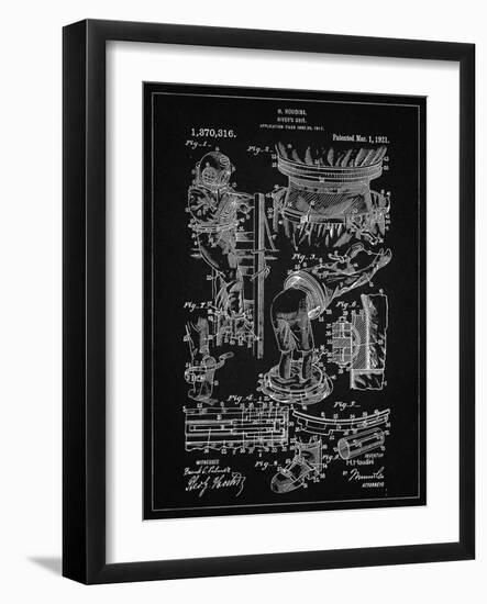 PP32 Vintage Black-Borders Cole-Framed Giclee Print