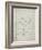 PP346-Antique Grid Parchment Nintendo DS Patent Poster-Cole Borders-Framed Giclee Print