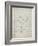 PP346-Antique Grid Parchment Nintendo DS Patent Poster-Cole Borders-Framed Giclee Print