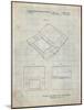 PP346-Antique Grid Parchment Nintendo DS Patent Poster-Cole Borders-Mounted Giclee Print