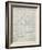 PP346-Antique Grid Parchment Nintendo DS Patent Poster-Cole Borders-Framed Giclee Print