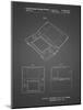 PP346-Black Grid Nintendo DS Patent Poster-Cole Borders-Mounted Giclee Print