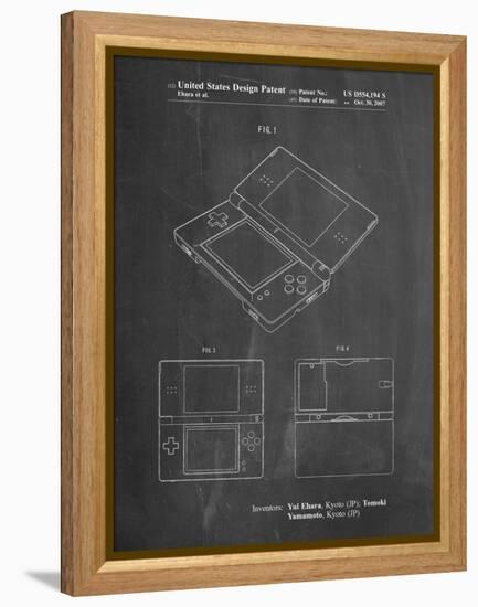 PP346-Chalkboard Nintendo DS Patent Poster-Cole Borders-Framed Premier Image Canvas