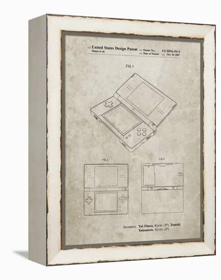 PP346-Sandstone Nintendo DS Patent Poster-Cole Borders-Framed Premier Image Canvas