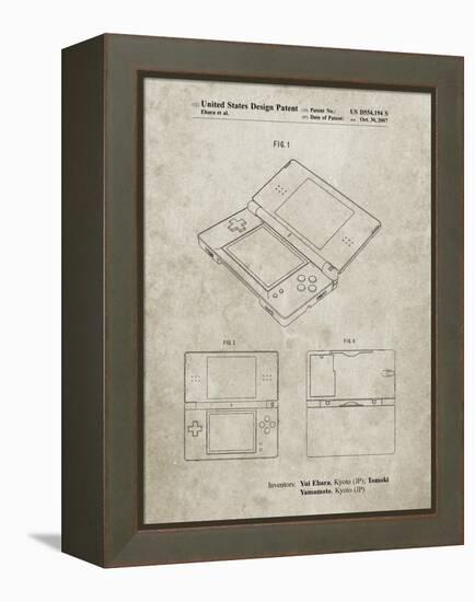 PP346-Sandstone Nintendo DS Patent Poster-Cole Borders-Framed Premier Image Canvas